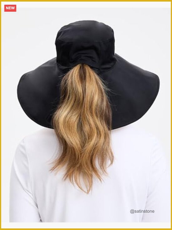 UPF 50+ Ultra Wide Brim Sun Hat with Full Coverage, Packable